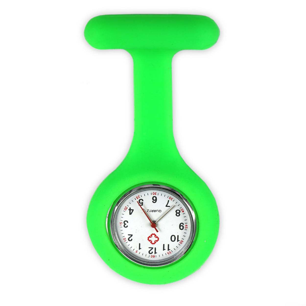 Groene kunststof verpleegster horloge.