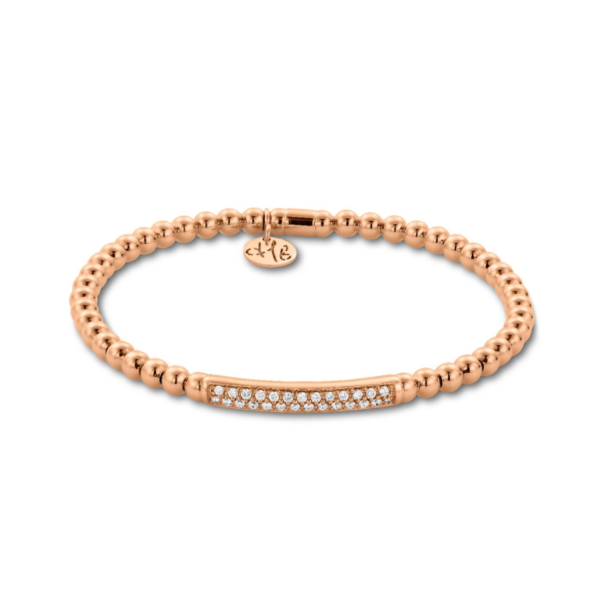 Armband van 18-karaats goud uit de Tresore-collectie van Hulchi Belluni, bezet met hoogwaardige natuurlijke diamanten 0.14ct.
