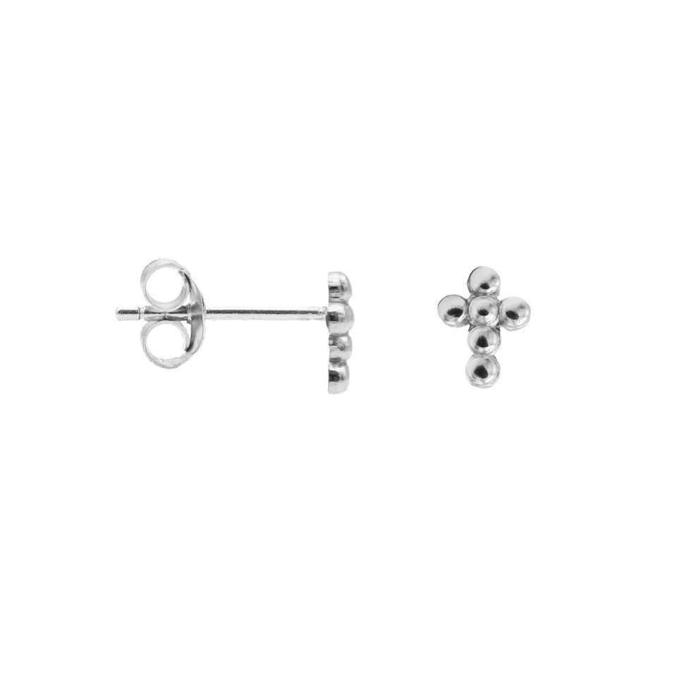 Karma oorsieraden Symbols Dots Faith Silver M2563