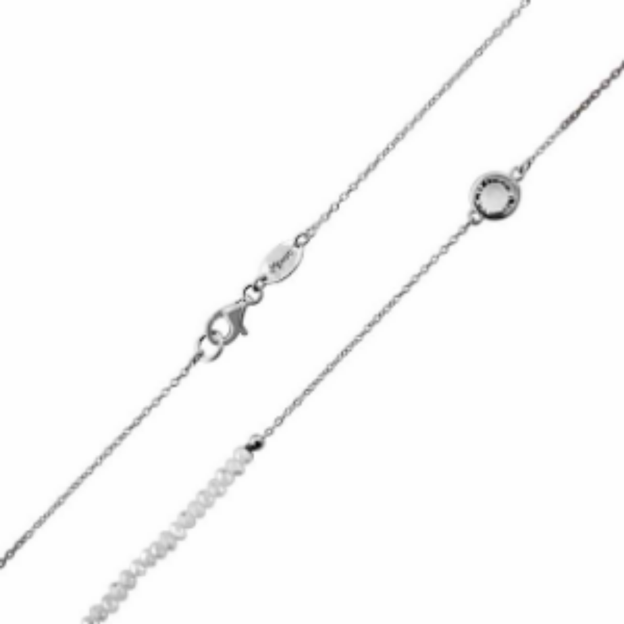 MY IMENSO 3MM TRIPLE MILK SOLID CRYSTAL NECKLACE