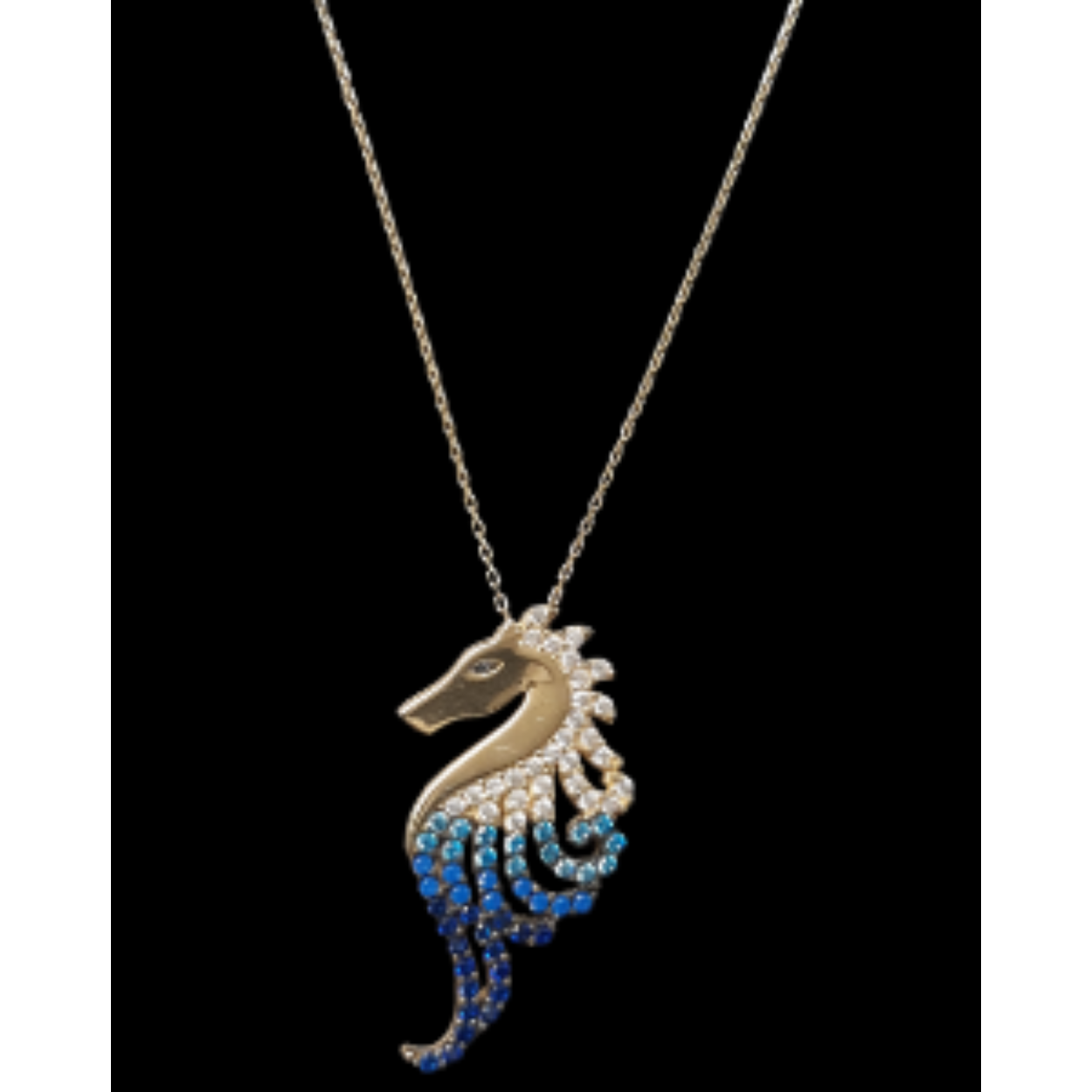 gouden ketting met hanger 14kt 
45cm