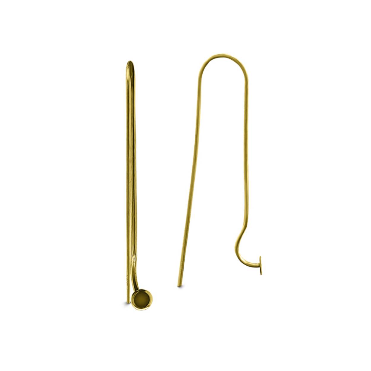 MY iMenso GOLD Creoli earring "Fillo paperclip" (14k
gold) 35mm 