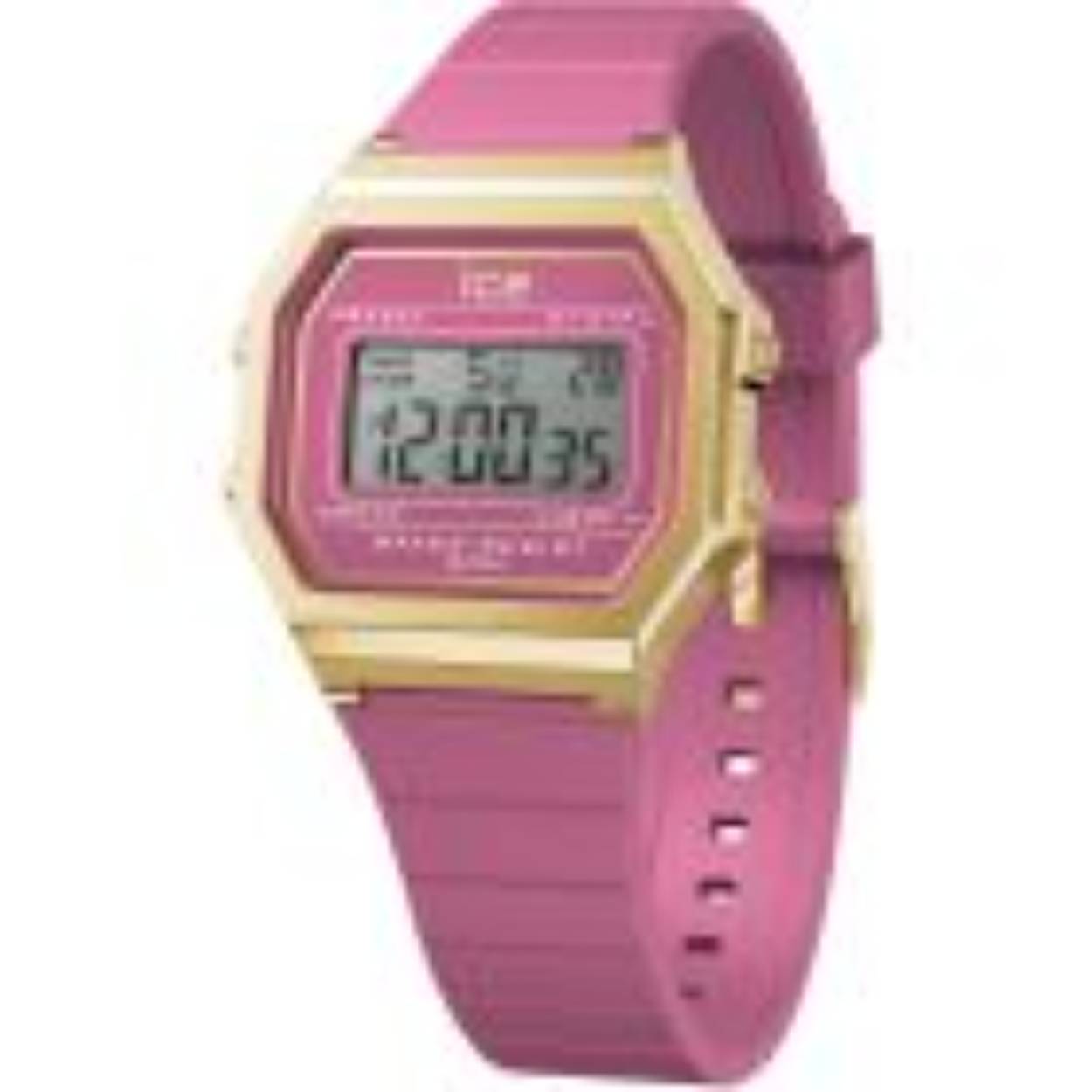 Interesse in dit ICE WATCH DIGIT RETRO BLUSH VIOLET IW022051 S 32MM horloge? Dit mooie horloge van Ice Watch de IW022051 is een horloge met een Quartz uurwerk. Het horloge heeft een diameter van 32 mm, en is 11 mm dik. De weergave van de tijd is Digitaal. Verder is het horloge voorzien van een Mineraal horlogeglas. Het horloge is 3 bar (spatwaterdicht) waterdicht, en heeft een band van Siliconen in de kleur Roze. Wij leveren het horloge met 2 jaar garantie.