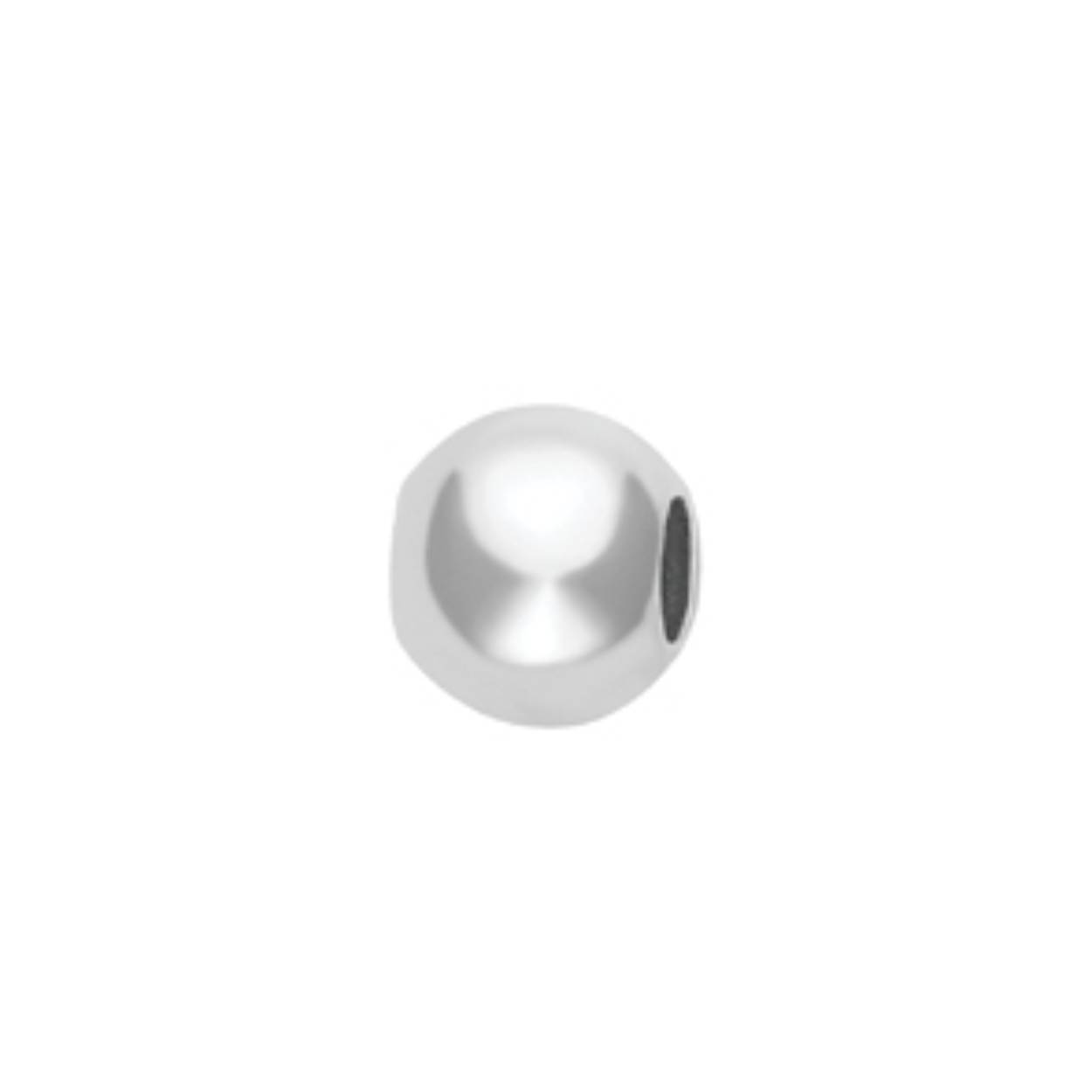 18 krt witgouden element bal smooth ECF11782