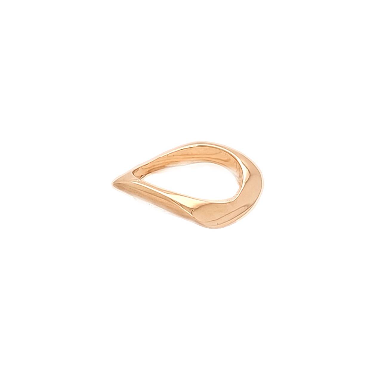 geelgouden ring met vierkant uiterlijk