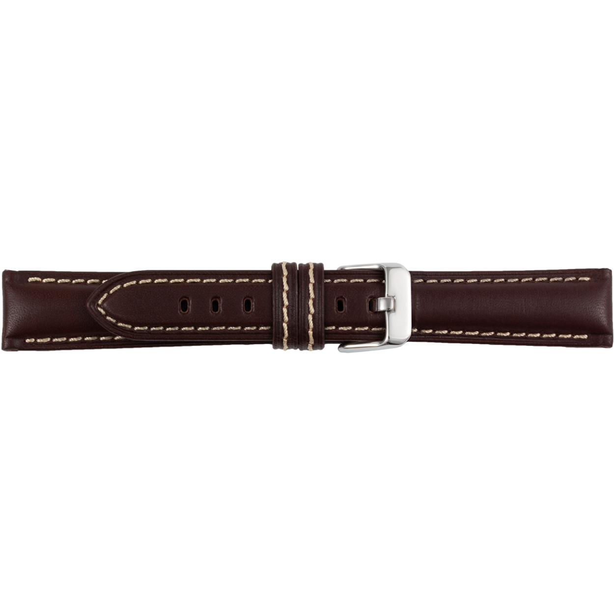 horlogeband bruin leer 20mm