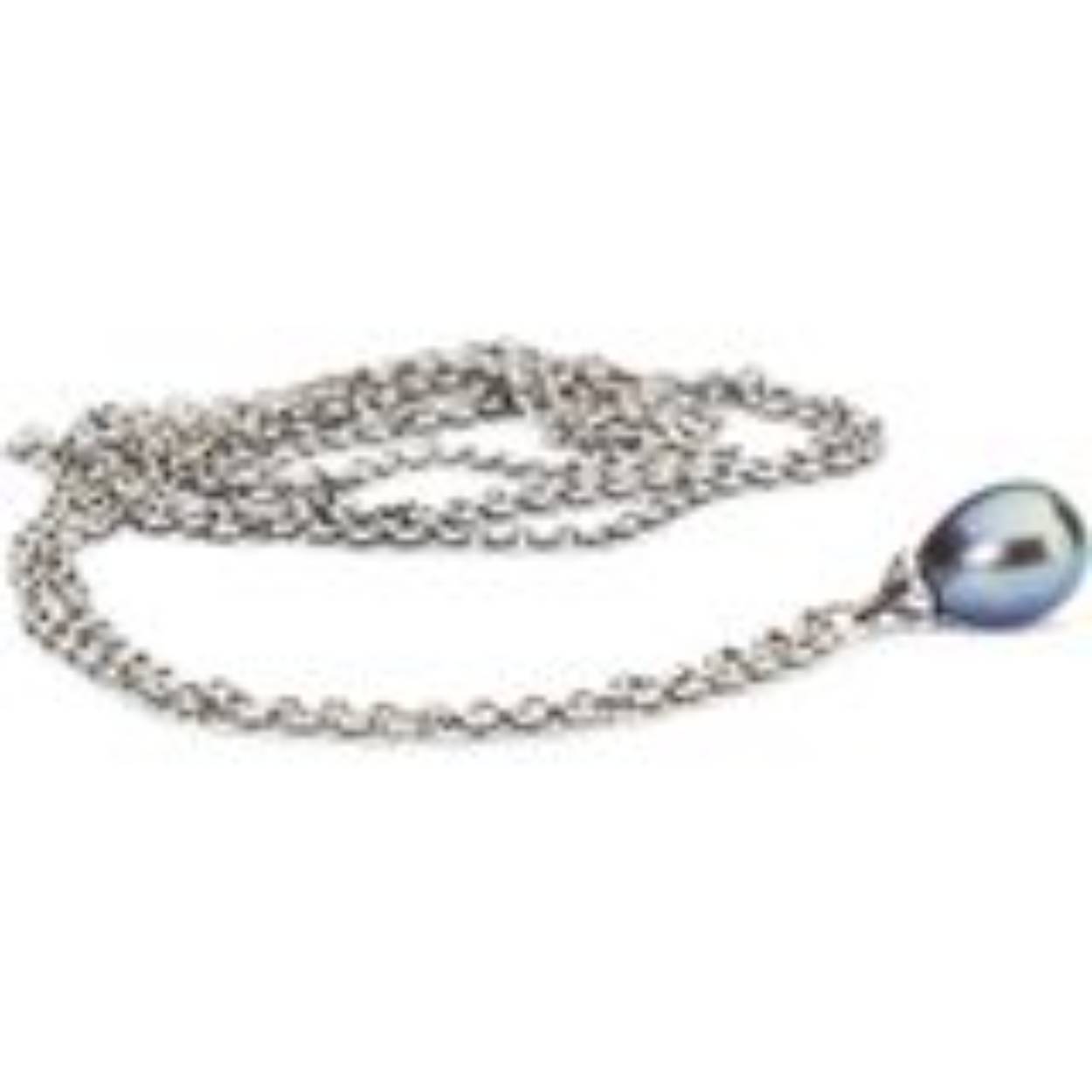 Dit collier zonder slotje is voorzien van een fraaie peacock zoetwaterparel.