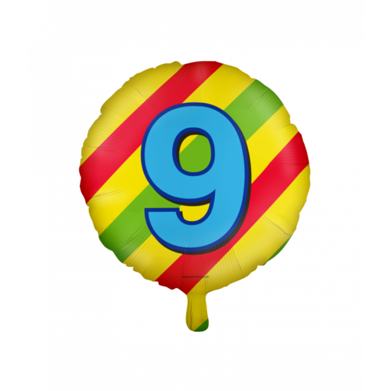 De Happy foil balloons 9 zijn een leuke toevoeging voor als er iemand 9 wordt en door de gebruikte kleuren valt de folie ballon extra op. De folie ballon kan worden gevuld met helium of met lucht, hiervoor wordt standaard een rietje meegeleverd. De ballonnen hebben een diameter van ongeveer 45 centimeter.

Deze ballonnen kunnen wij ter plekke vullen met helium, hiervoor brengen wij 5 euro in rekening.