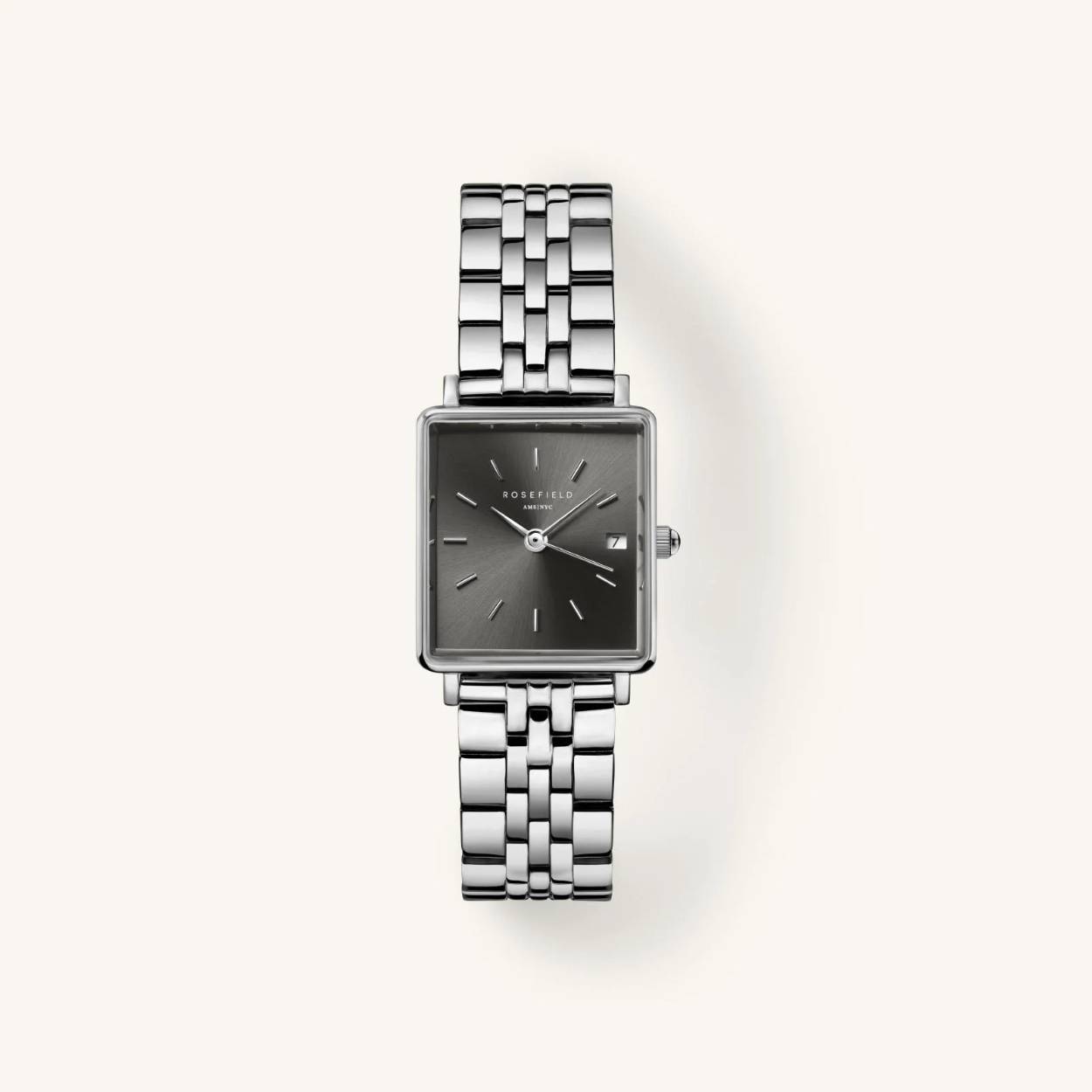 ROSEFIELD HORLOGE BOXY XS STEEL SILVER