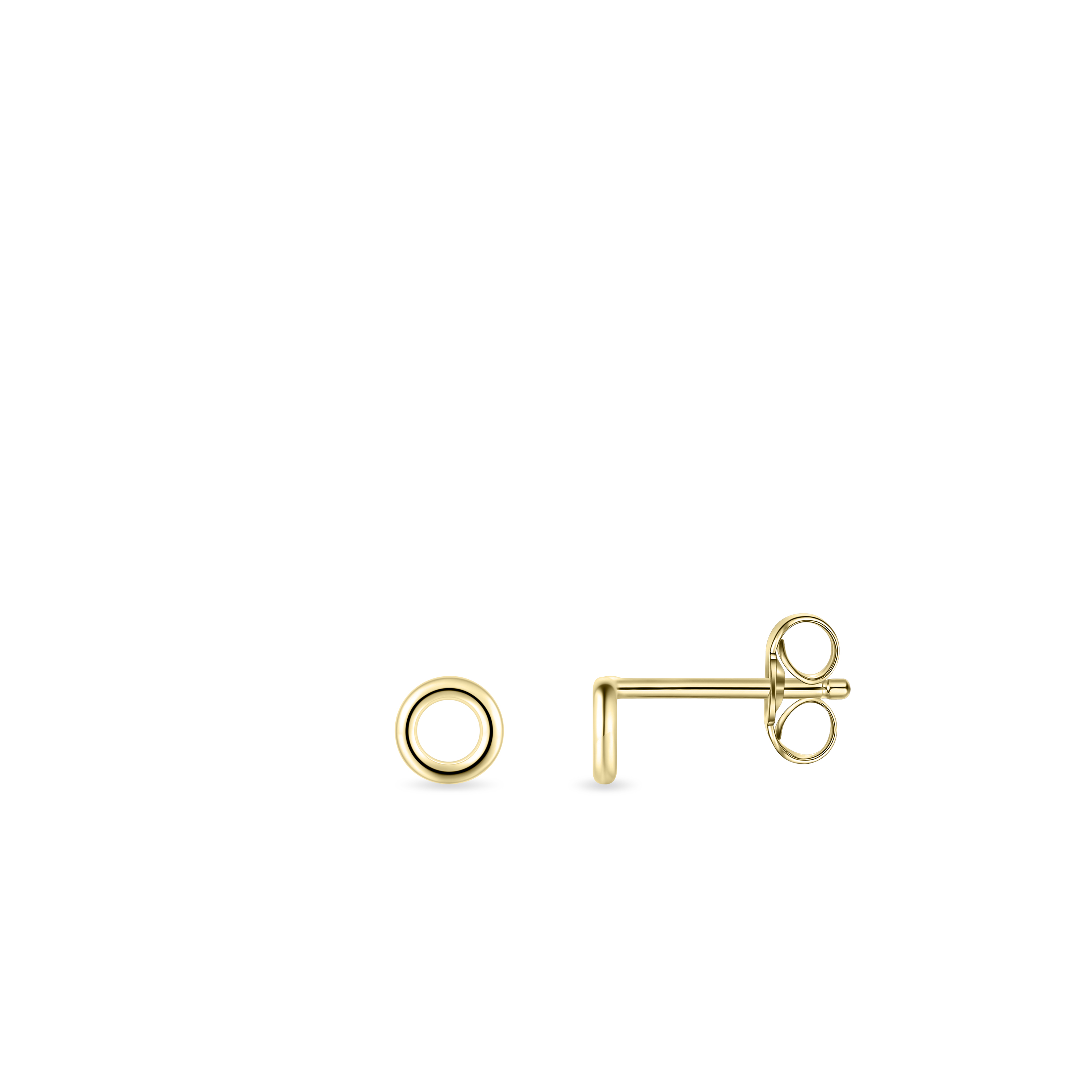 Gisser Jewels Zilver oorstekers goud VGE036