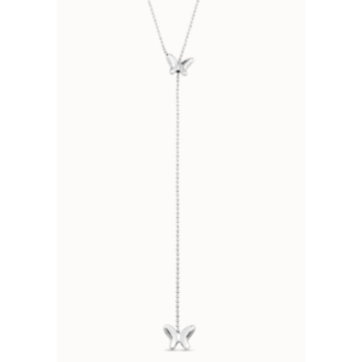 Uno de 50 collier Volare verstelbaar in lengte via het ene vlindertje.