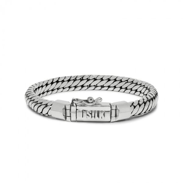 Massief zilveren armband met bakslot model 349 op 19 cm