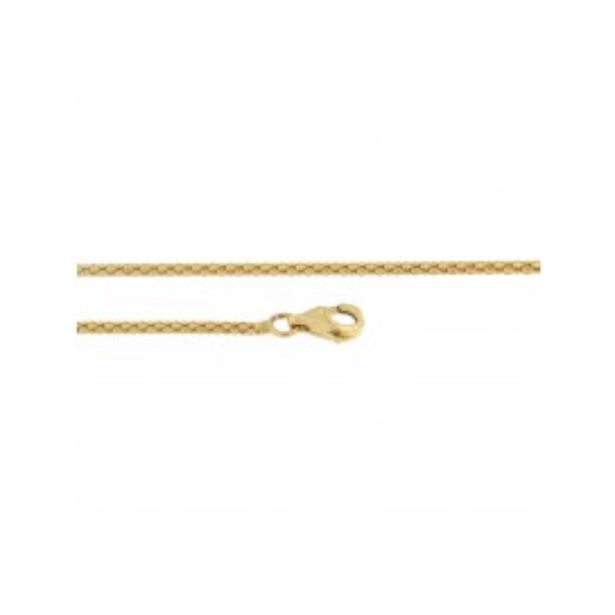 Een goud popcorn collier 45 cm