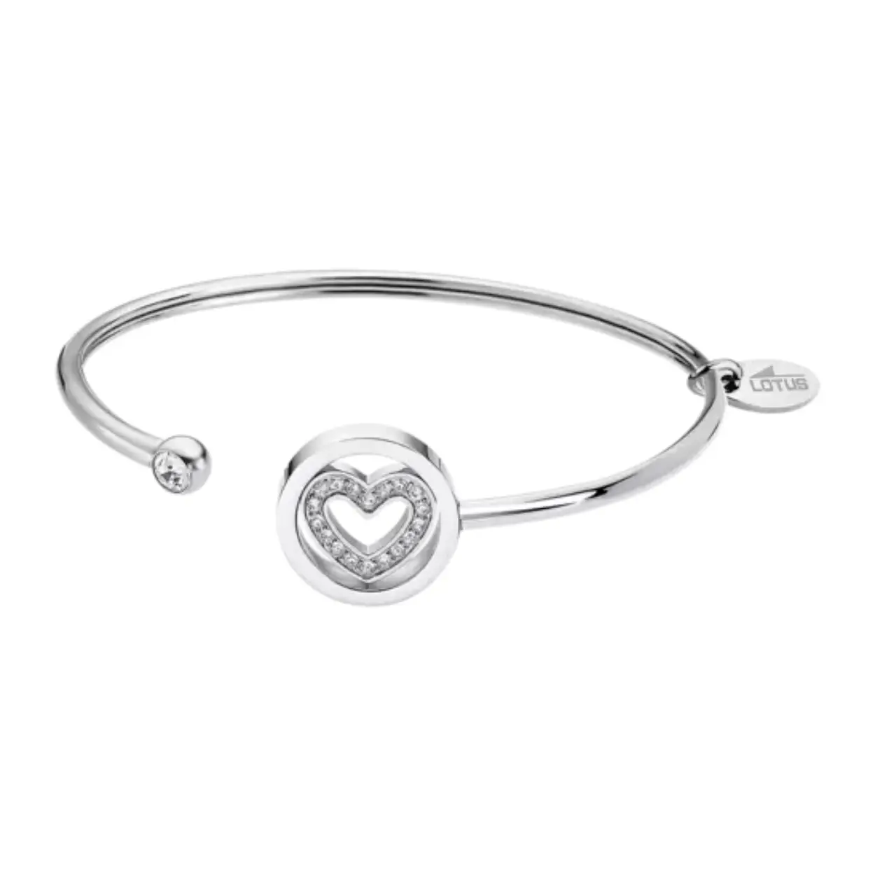 De LOTUS STYLE damesarmband LS2182/2/1 is een stijlvol slaafarmbandje gemaakt van duurzaam roestvrij staal 316L. Met een diameter van 66 mm past hij perfect om de pols. Ideaal om solo te dragen of gecombineerd met andere armbanden voor een gelaagde look. Perfect voor elke gelegenheid en een geweldige aanvulling op je sieradencollectie.