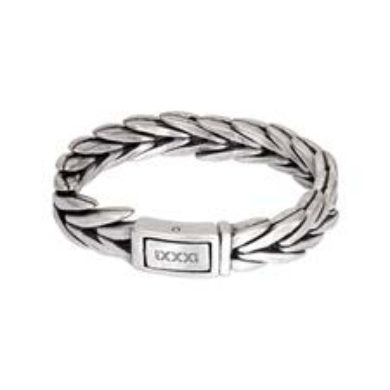 De iXXXi MEN armband Sydney is gemaakt van stainless steel met een mat zilverkleurige plating. 