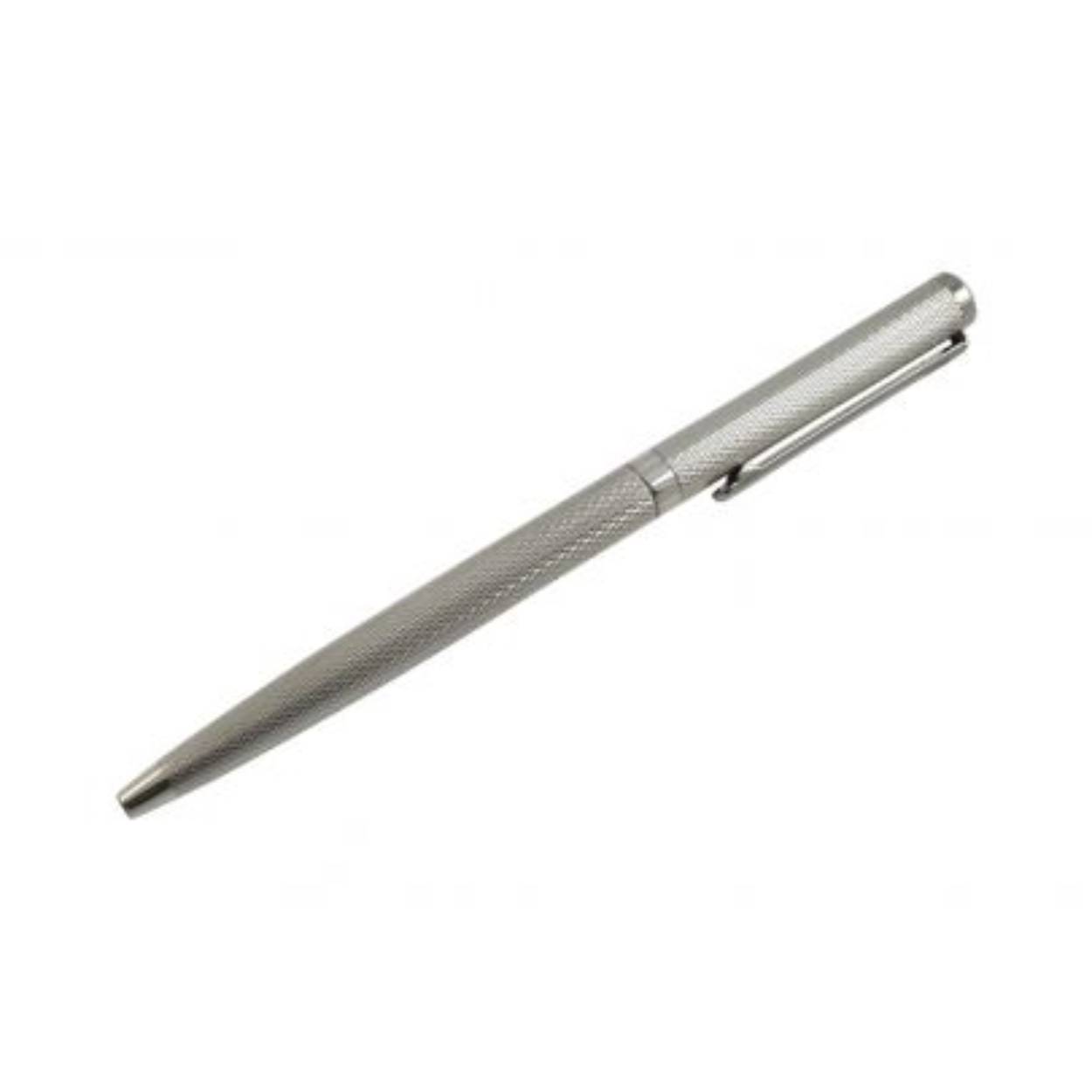 Zilveren balpen guilloché motief, 14cm