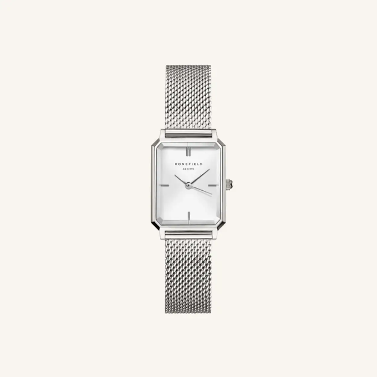 De Octagon XS past perfect om de smallere pols. Het 24mm achthoekige horloge heeft een moderne uitstraling, met klassieke details zoals 3D-facet glas en een elegante 5-link horlogeband van verguld roestvrij staal.