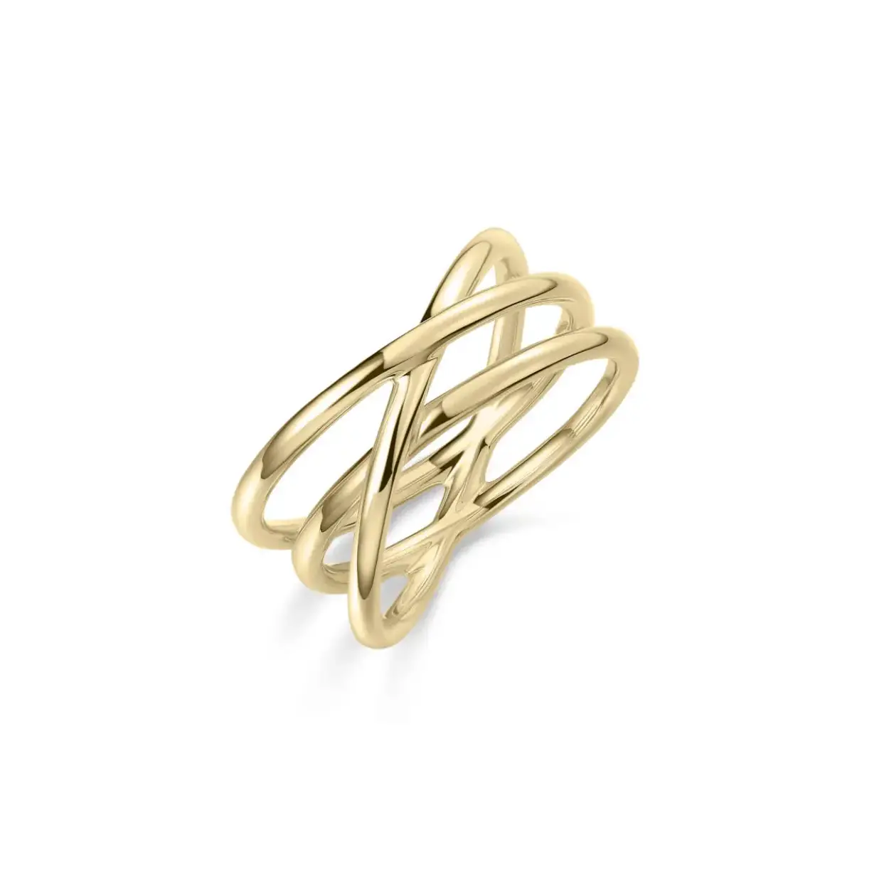 GISSER 14KARAATS GOUDEN RING IN MAAT 54