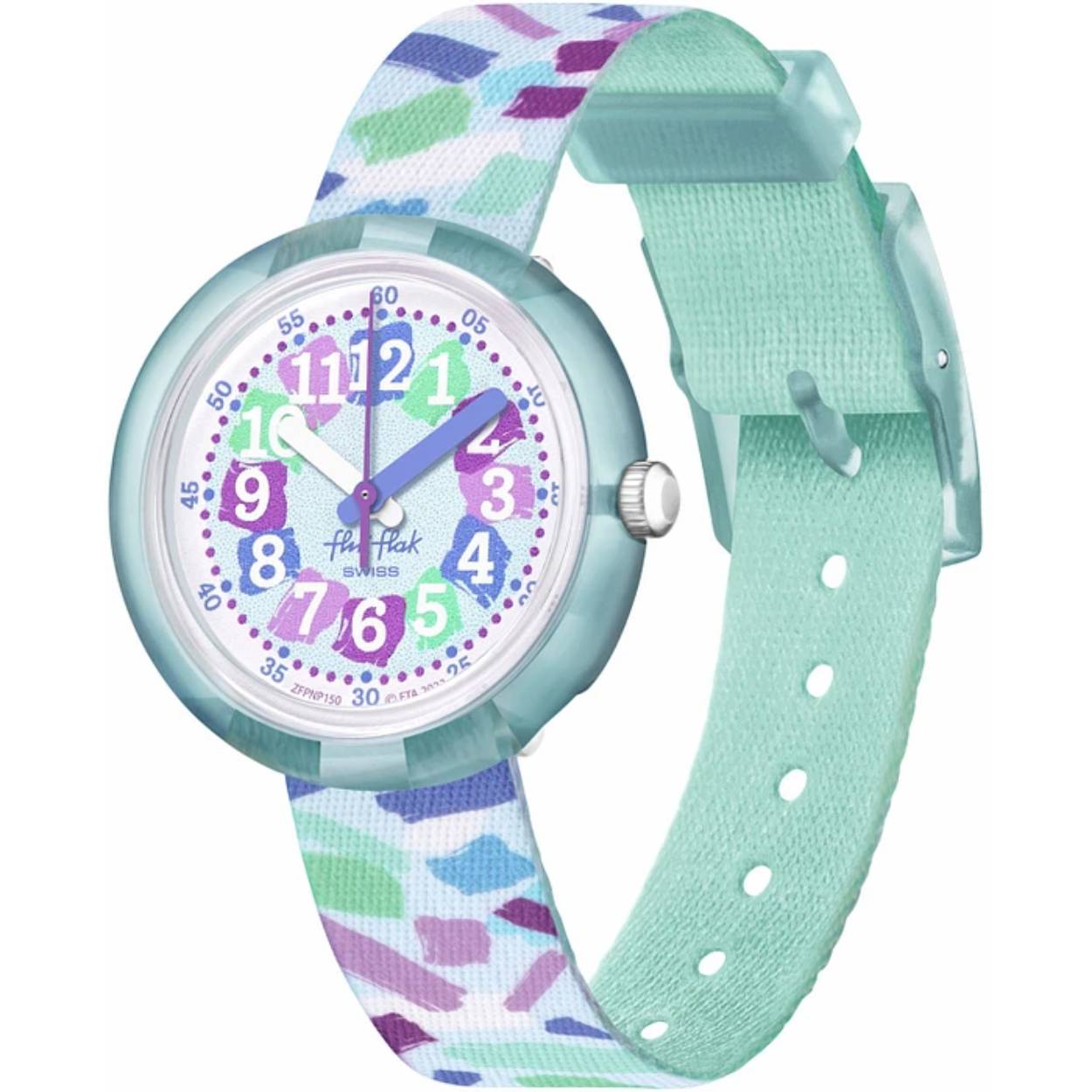 Op zoek naar een vrolijk en kleurrijk horloge voor jouw kind? Dan is de FLIK FLAK CONFETTI CHAOS het perfecte horloge! Dit horloge is speciaal ontworpen voor kinderen en heeft een speels design dat zeker in de smaak zal vallen.