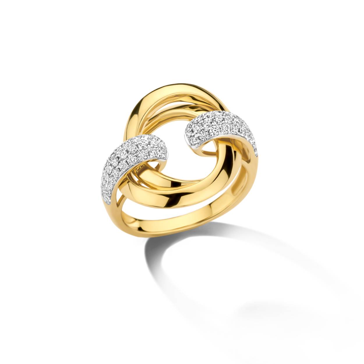 Ring geel goud 18kt met diamanten Dulci Nea