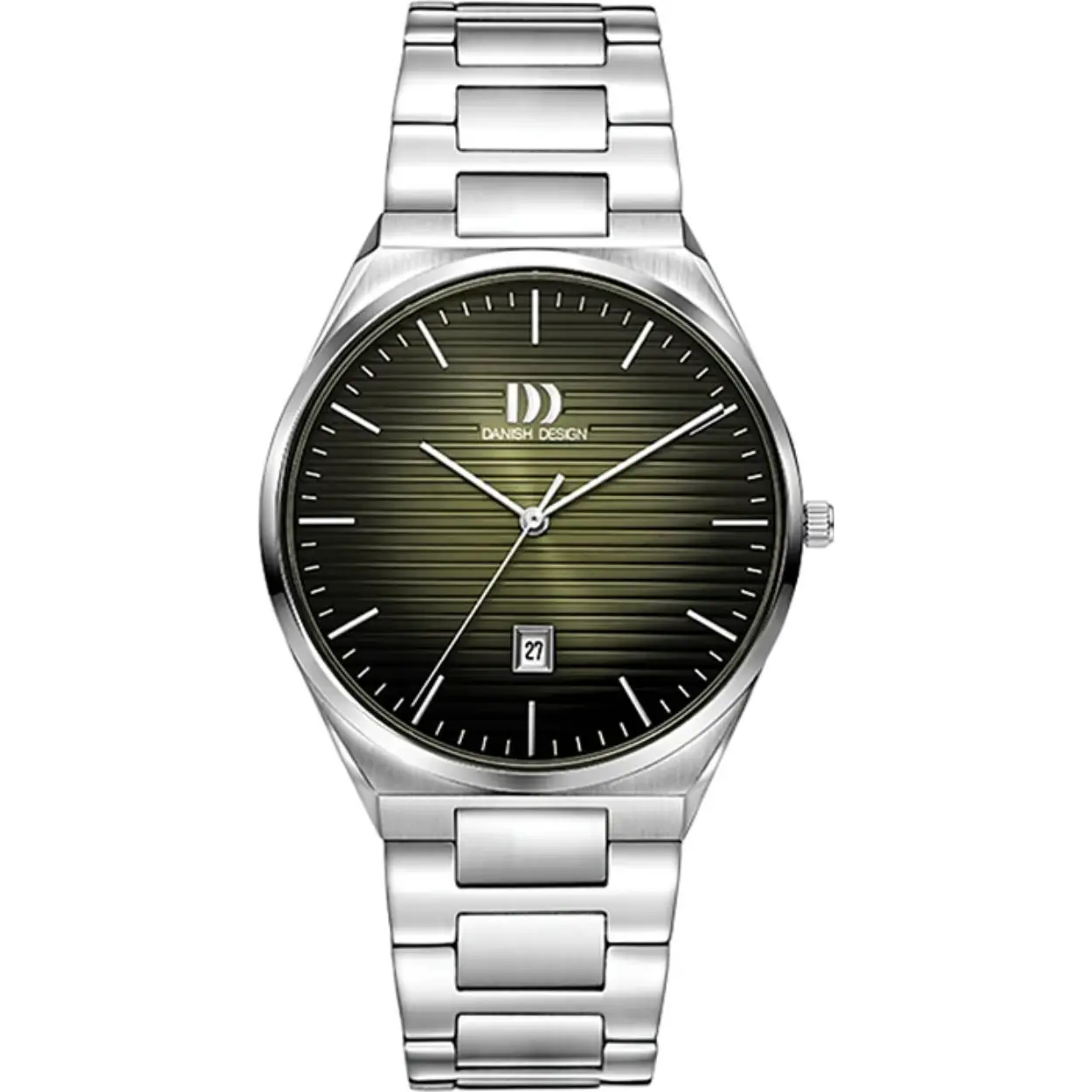 Dit is een horloge van het merk Danish Design gemaakt voor heren.
De specificaties zijn als volgt:
Kastmaat: 39,5 mm
Bandlengte: 180
Bandbreedte: 22
Waterdichtheid: 5 ATM / 50 Meter / 165 Feet
Dit horloge heeft de volgende functies/eigenschappen:
Datumaanduiding
