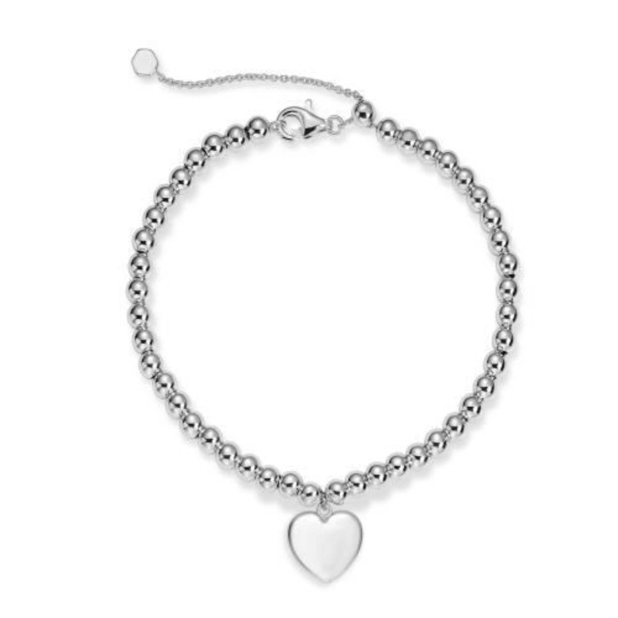 Kralenarmband met hangend hartje