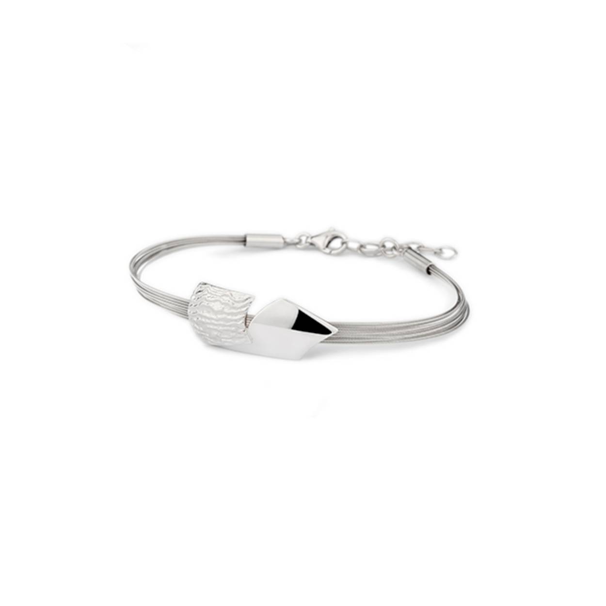 Yo-design zilveren Armband staal /zilver T0986