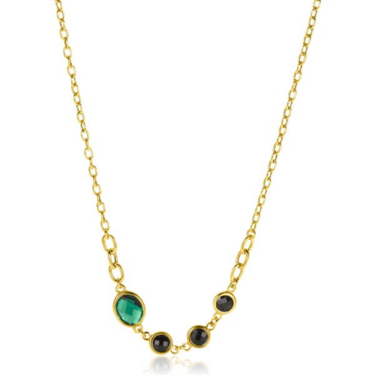 zlv verg. collier gg met groen en zwart