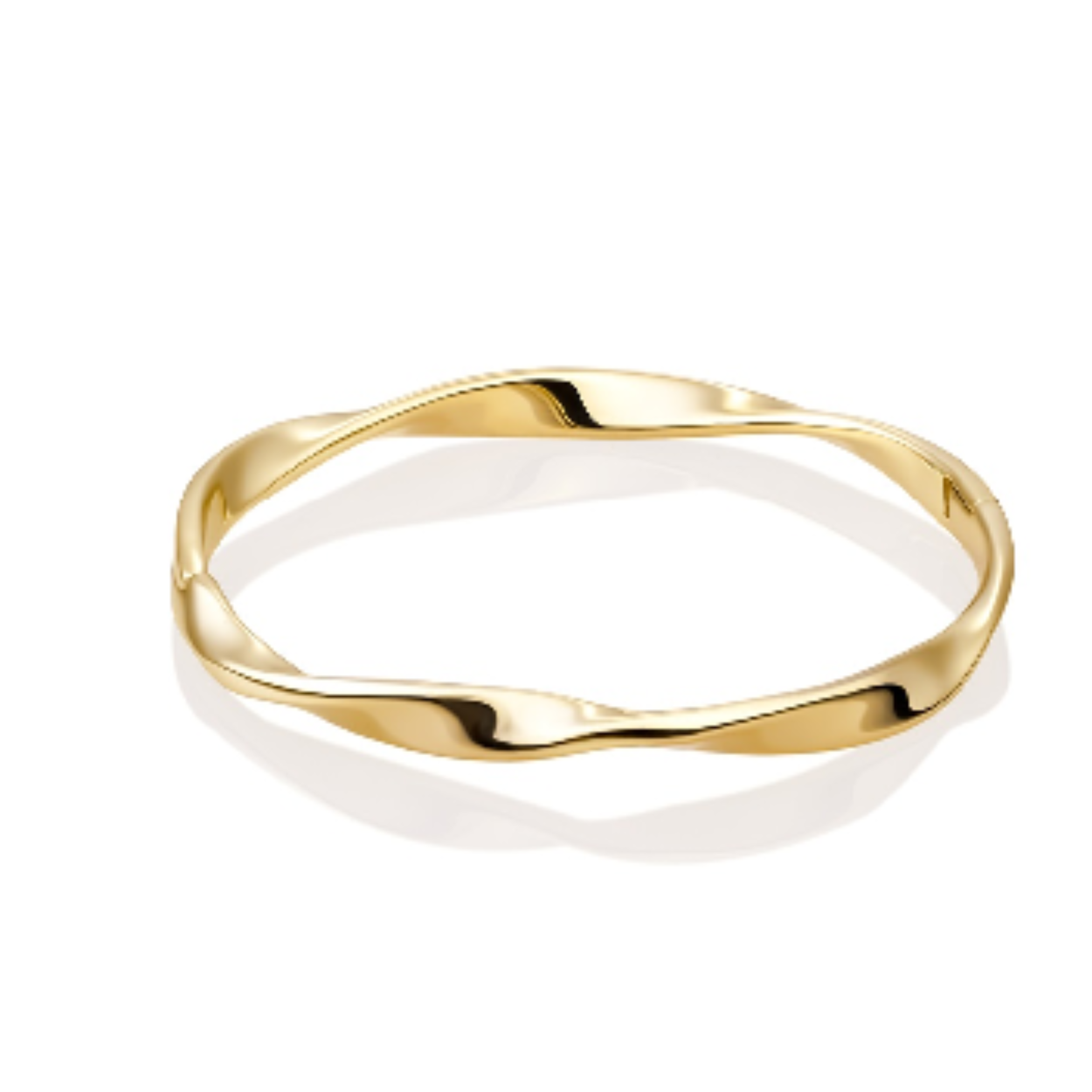 Armband | Fuse Bangle Goud plated - Zilver - 19cm