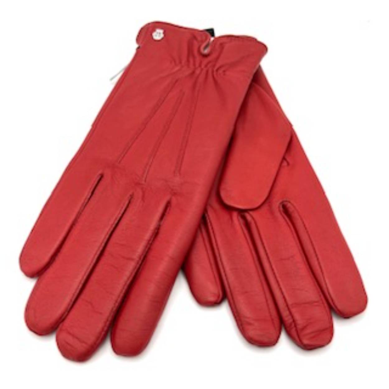 Fijne zacht lederen handschoen met voering van 90% wol en 10% cashmere.