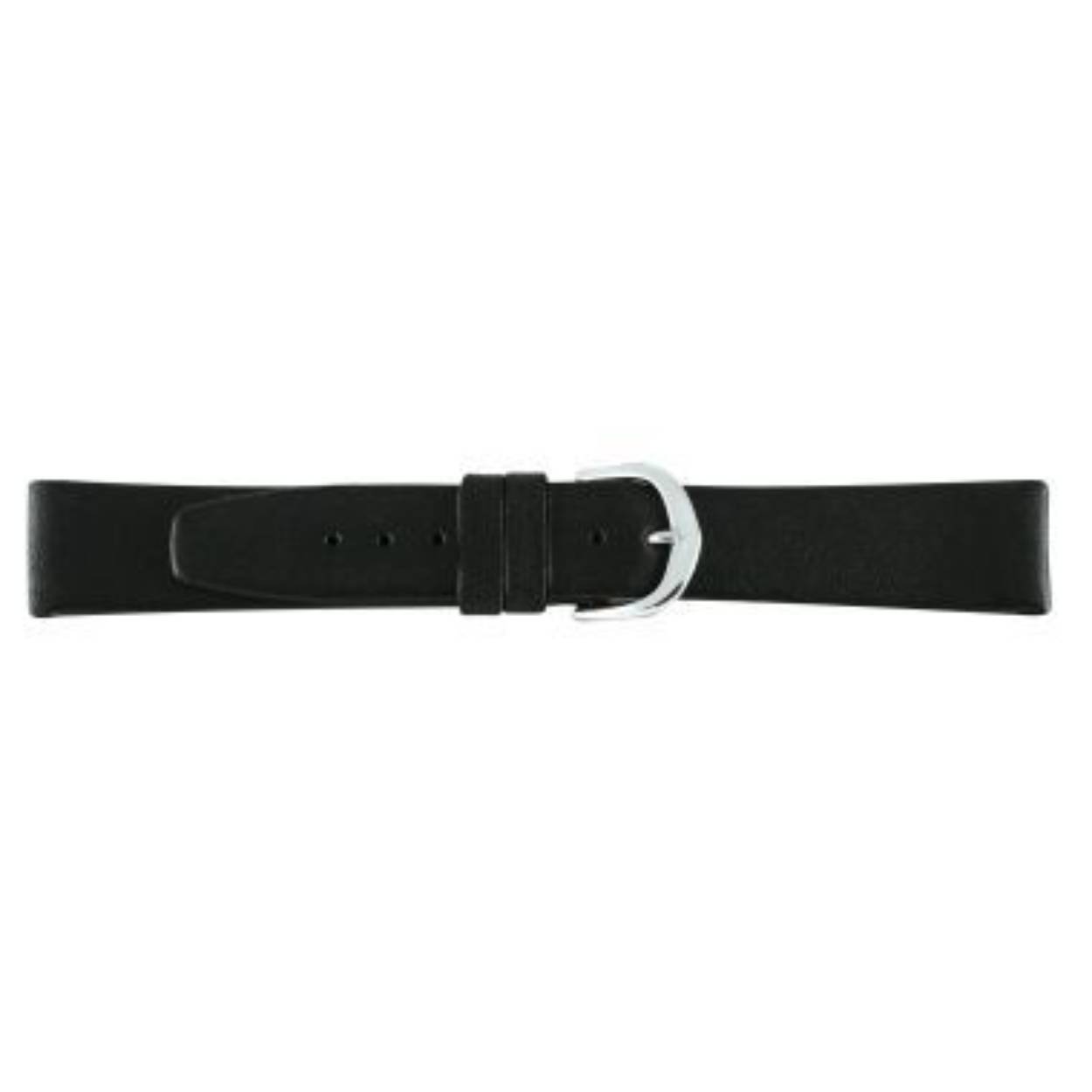 Horlogeband leder 506 XL zwart 14mm