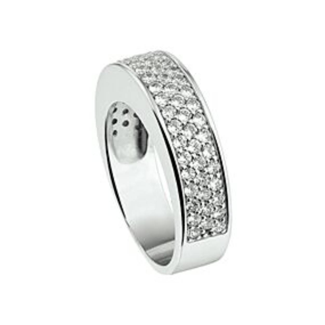 Zilveren ring pave zirkonia