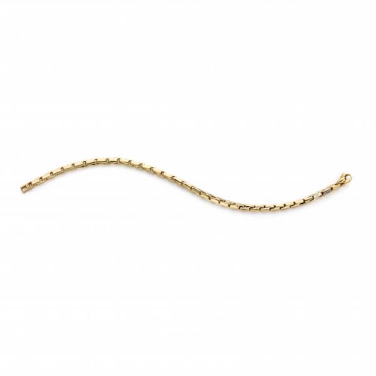 Monzario schakelcollier Bicolor 45cm  |1184C BIC