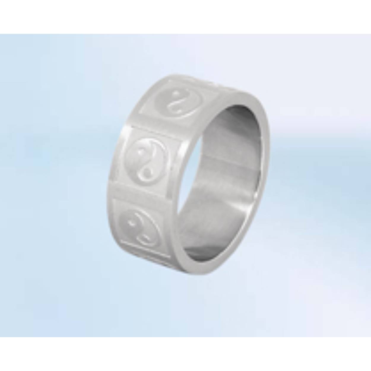 Ring edelstaal ying en yang mt 50