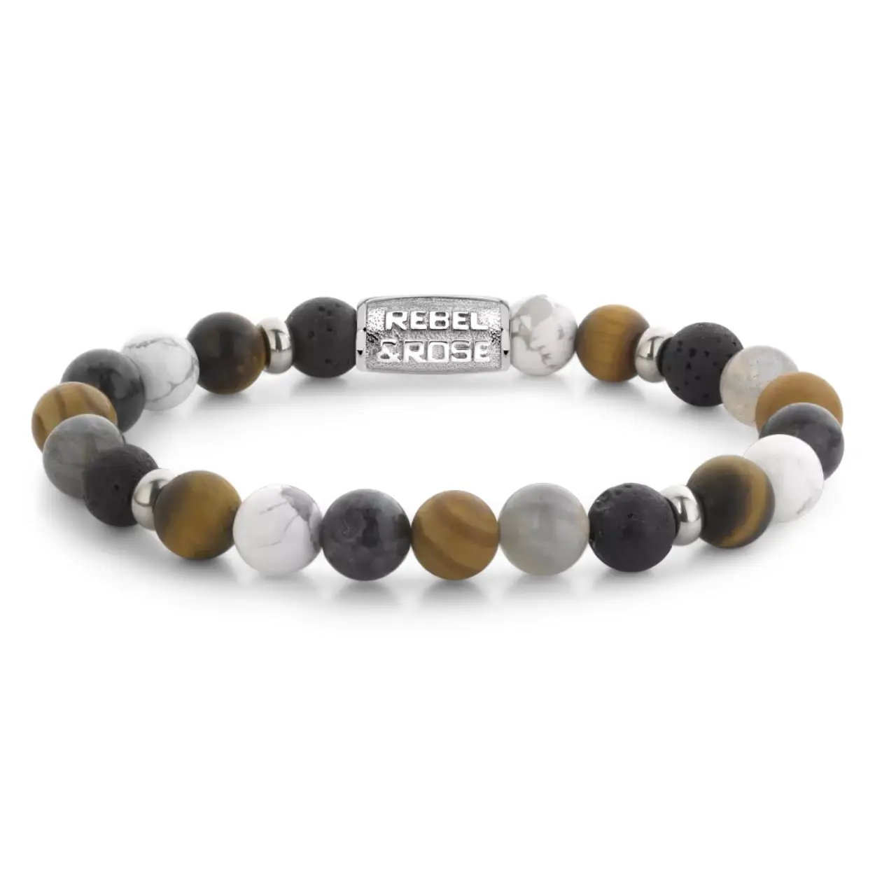 Rebel & Rose armband RR-80120-S-L Mountain Cliff - 8mm