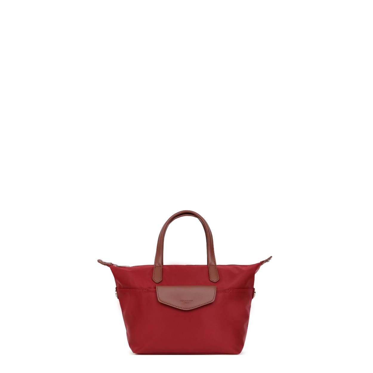 Hexagona shopper.
Rijk uitgevoerd met lederen accenten. Zowel aan de voor als achterzijde bevinden zich een rits .
Onder de toprits 1 groot hoofdvak met twee steekvakken en een ritsvak. Het model is op diverse manieren te dragen.Tevens is er ook een afneembare schouderriem waardoor u de tas cross kunt dragen.

Afmetingen:
Hoogte 24cm x breed 37cm x diep 10 cm