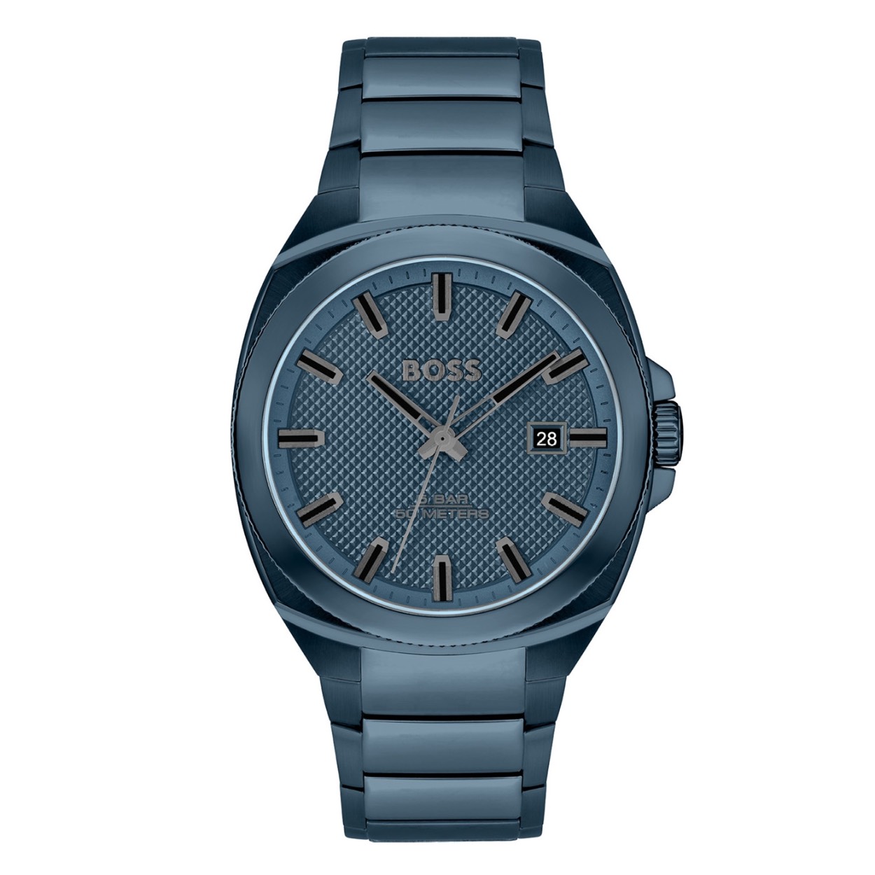 BOSS HB1514138 WALKER Herenhorloge 41mm 
Dit BOSS horloge uit de WALKER serie met artikelnr: HB1514138 heeft een casual look. Zeer geschikt voor de moderne stijlvolle man van nu. Het herenhorloge valt op door zijn blauwe stalen vierkante horlogekast met een ronde bezel en een blauwe bewerkte wijzerplaat met datum. Opvallend zijn de wijzers die in dezelfde kleur de tijd aangeven. Aan de kast zit een blauwe stalen schakelband met vouwsluiting. De kast van het horloge heeft een doorsnee van 41mm met mineraalglas en is 5ATM. 

HET MERK:
HUGO BOSS is afgestemd op levensstijlen waar het gaat om kwaliteit en precisie. Het wereldwijde fashionlabel is verdeeld in twee merken: BOSS en HUGO. Het merk BOSS biedt geavanceerde, moderne horloges gericht op kwaliteit en design om een onberispelijke look te creëren – of het nu zakelijk, casual of sportief is. De horloge collectie van BOSS is perfect afgestemd op levensstijlen waar het gaat om kwaliteit en precisie. BOSS is op maat gemaakt in een onberispelijke stijl.

Blijf stijlvol bij de tijd. Voor de BOSS-vrouw is stijl het handelsmerk en draait alles om
details. Breng uw look naar een hoger niveau met onze nieuwe en kenmerkende horlogecollectie.

SPECIFICATIES:
- Mineraalglas
- Vierkante kastvorm, Ø 41mm
- Blauwe stalen horlogekast
- Blauwe wijzerplaat
- Blauwe stalen schakelband