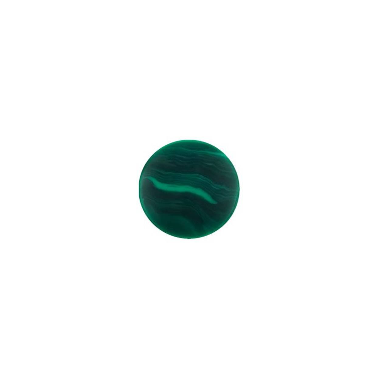 Piccola (14mm) insignia "Malachite" (glass composite)
