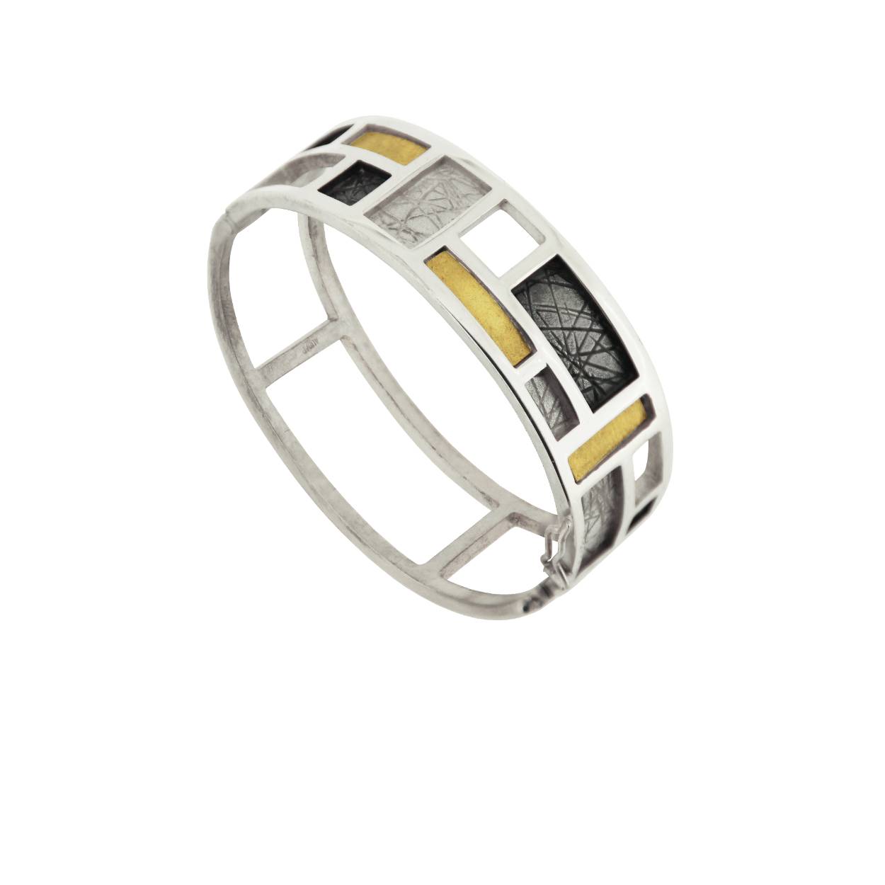 Audar zilver met goud armband