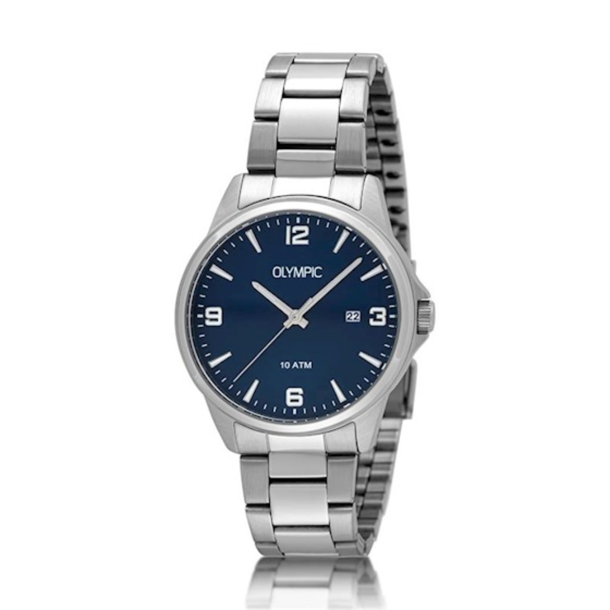 Olympic OL26HSS316 GLENN Horloge - Staal - Staal - Blauw - 40mm
Dit unieke Olympic horloge met artikelnummer: OL26HSS316 is een klassiek horloge. De ronde stalen kast heeft een gladde bezel en een blauwe wijzerplaat met een datum aanduiding. Aan de kast zit een stalen schakelband met een vouwsluiting. Het horloge heeft een mineraalglas een doorsnee van 40mm en is 10ATM. 

Waterdichtheid 10ATM
Dit horloge is bestand tegen water bij het zwemmen en douchen. Dit horloge is niet bestand tegen (grote) waterdruk dus je kunt er niet mee duiken.
Waterdichtheid  5ATM
Dit horloge is regen en spatwaterdicht. Niet geschikt om mee te zwemmen en douchen.
Waterdichtheid 3ATM
Dit horloge is spatwaterdicht. Niet geschikt om mee te zwemmen en douchen.

Het merk:
Een mooi horloge hoeft niet duur te zijn! Het Nederlandse horlogemerk Olympic levert stoere chronografen, slimline series, digitale uurwerken en elegante dameshorloges. De prijs-kwaliteitverhouding staat bij Olympic hoog in het vaandel met prijzen die uiteenlopen van € 34,95 tot en met € 159,00.

100% Nederlands ontwerp, waterdicht en standaard 3 jaar fabrieksgarantie.

Specificaties:
- Ronde kast 40mm
- Stalen horlogekast
- Blauwe wijzerplaat
- Stalen schakelband
- 10ATM 
- Standaard 3 jaar fabrieksgarantie
- Mineraalglas