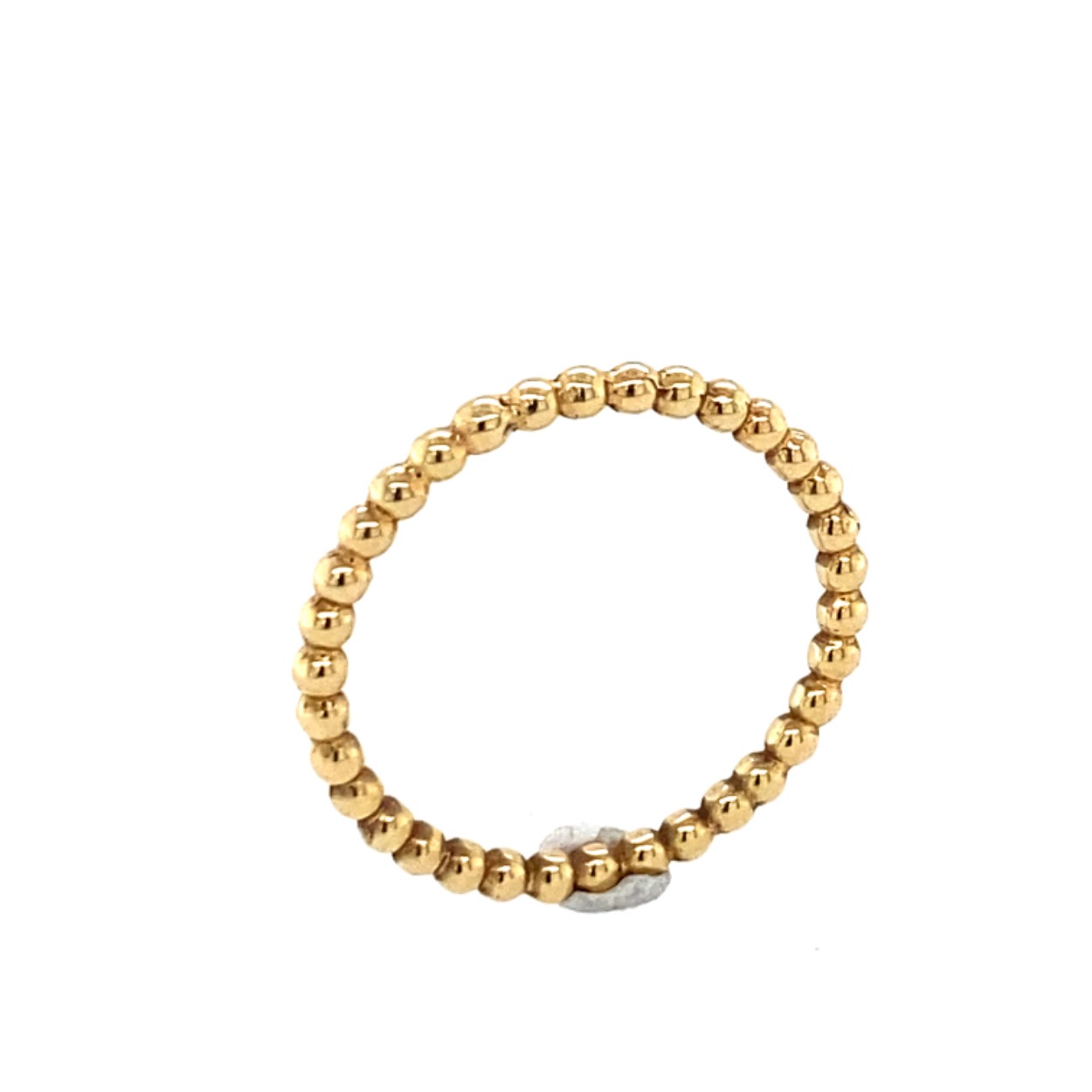 geelgouden pareldraadring 1.9mm
