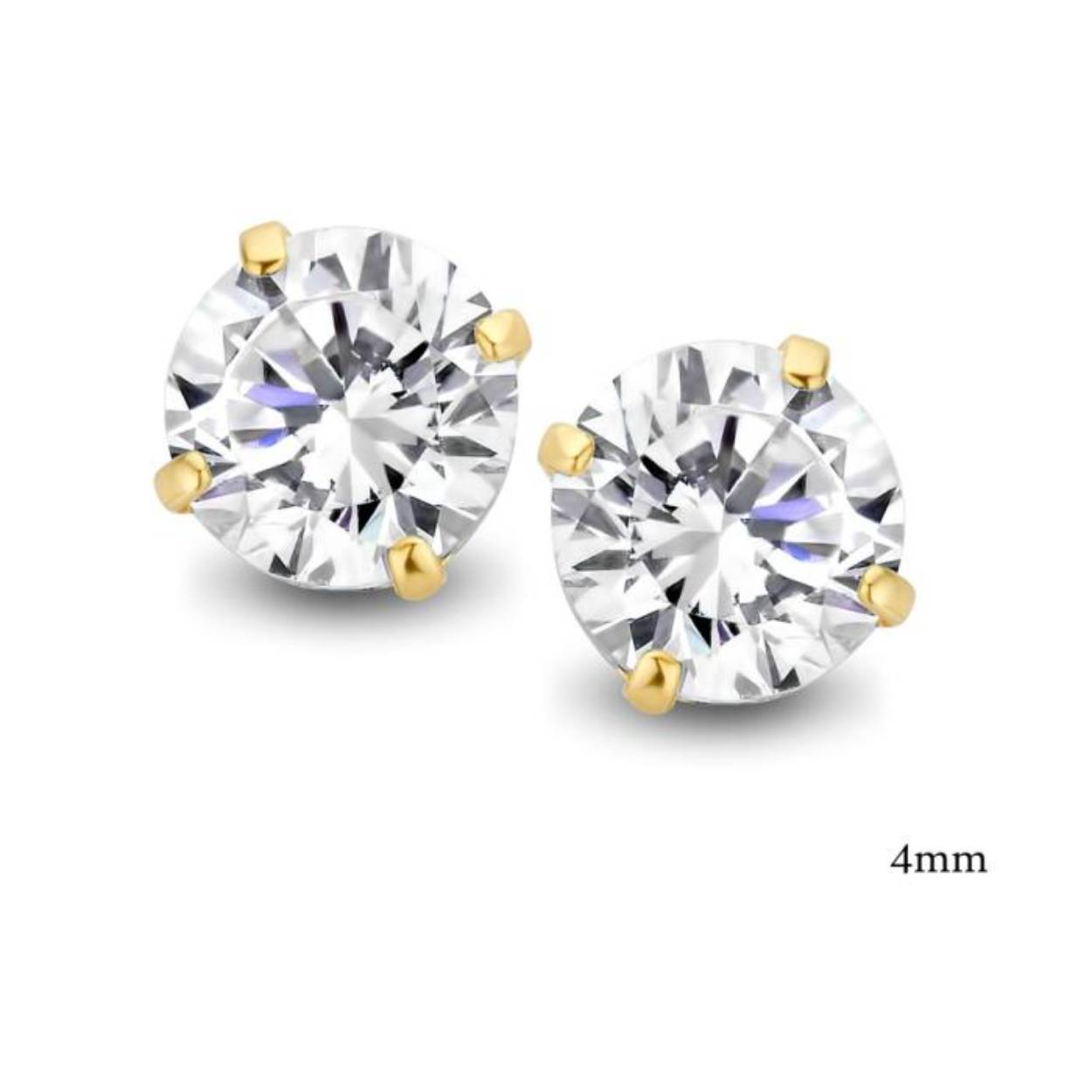 oorstekers plaque met zirkonium solitaire model