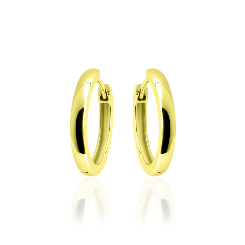 Deze prachtige oorbellen van het merk Gisser zijn gemaakt van goud op zilver. De oorbellen zijn verkrijgbaar in meerdere kleuren en maten. Let op: kleur kan afwijken van de afbeelding.