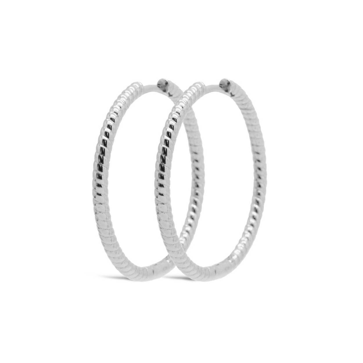 Karma Jewelry zilveren oorringen Tilly. 30mm