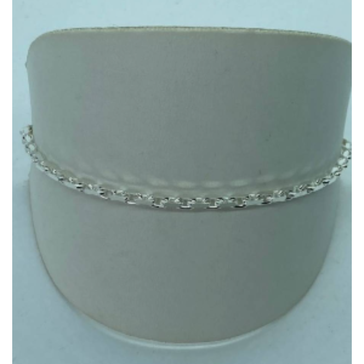 Zilveren geslepen anker armband