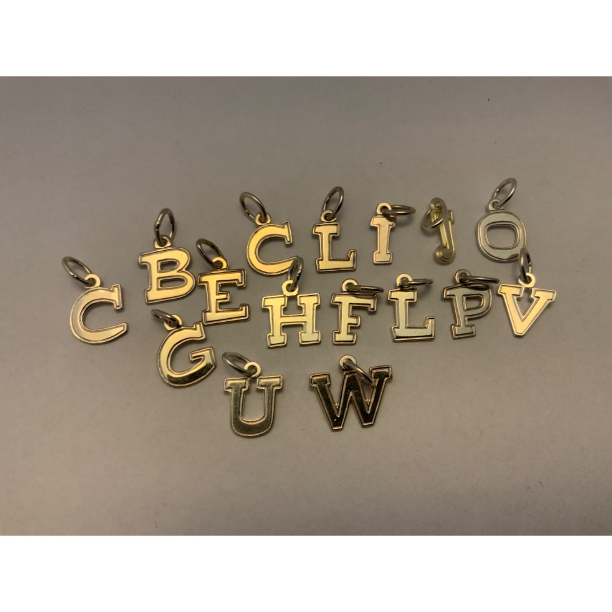 Zilver letter hanger