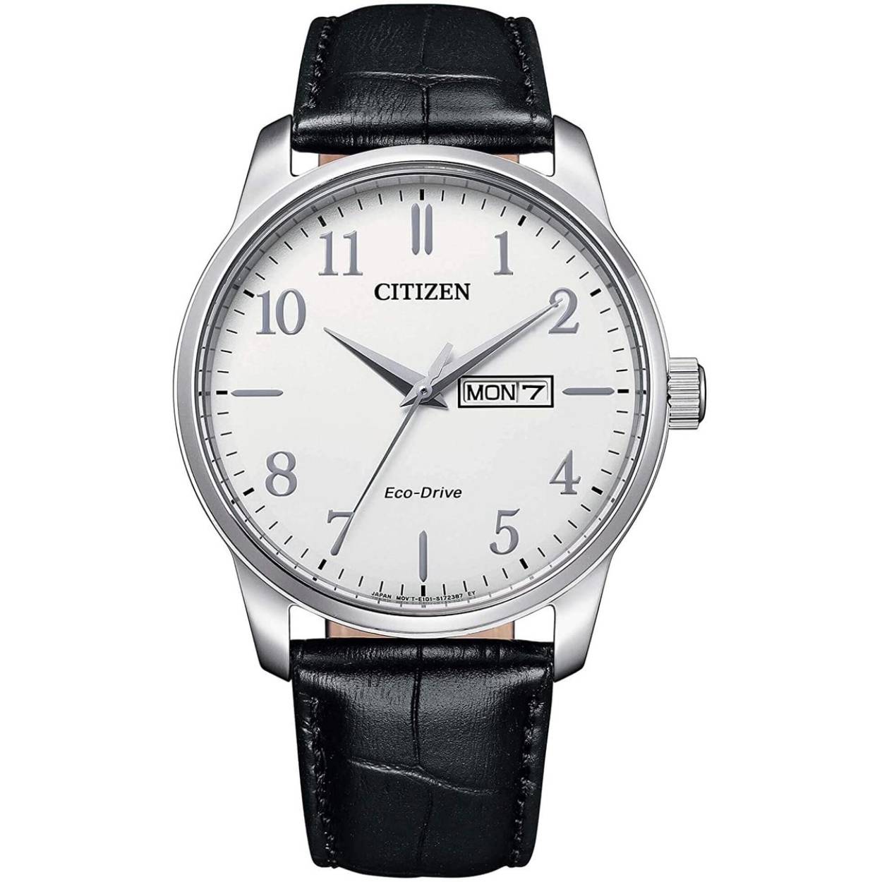 Citizen BM8550-14AE Horloge - Leer - Zwart - Ø 41 mm