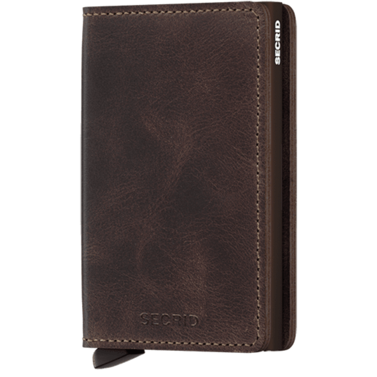Door het slanke profiel past de Slimwallet perfect in elke broekzak. Het omhulsel is ruimer gesneden om kaarten, bankbiljetten en bonnen in op te bergen. Het mechanisme van de Cardprotector maakt het mogelijk om kaarten met één simpele beweging uit te schuiven, terwijl het aluminium je kaarten beschermt tegen buigen, breken en ongewenste draadloze communicatie (RFID-safe).

Ruimte voor:
- 4 verdikte of 6 platte kaarten
- 6 extra kaarten
- Bankbiljetten
- Visitekaartjes
- Bonnetjes