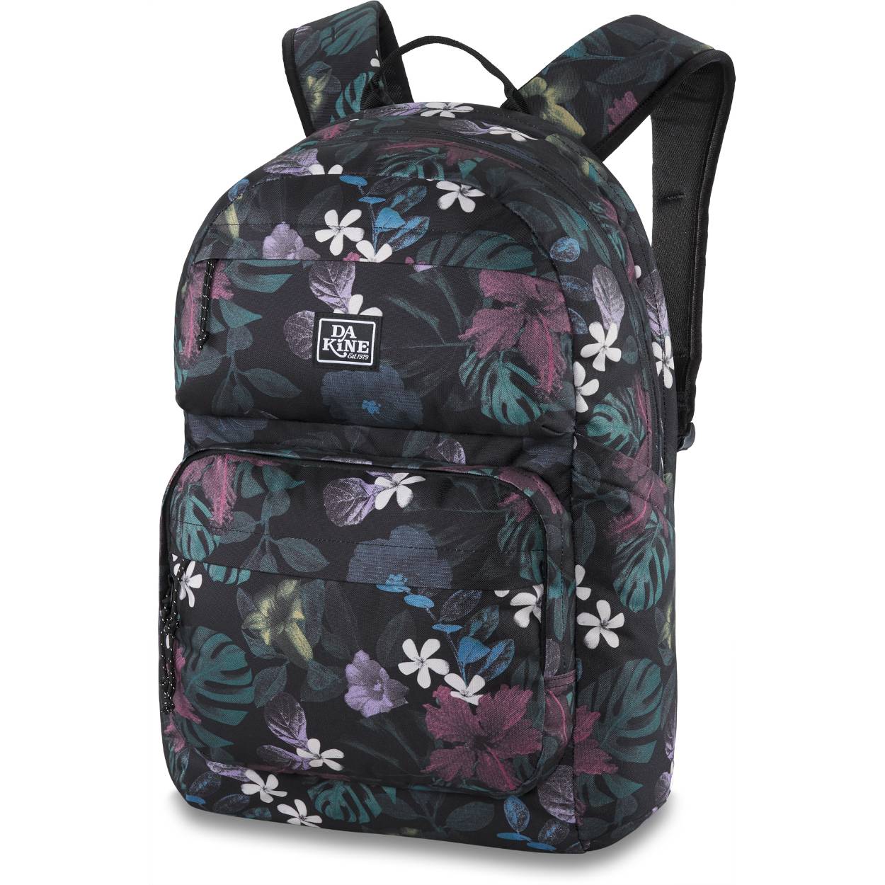 Deze Dakine Method 32L rugzak komt in de kleur tropic dusk. Deze rugzak is speciaal ontworpen om al uw dagelijkse benodigdheden zoals boeken, mappen etc mee op pad te nemen. De binnenzijde heeft voldoende opruim mogelijkheden. Ook bij de buitenkant ontbreekt er niks aan opbergruimte, er is namelijk een drinkfles vak en twee aparte vakken met ritssluiting voor accessoires en electronica.

Specificaties:
Merk	Dakine
Breedte in cm	31 cm
Diepte in cm	3,5 cm
Hoogte in cm	49 cm
Inhoud in liters	32 liter
Soort	Dagrugzak

Eigenschappen	Borstband, Gewatteerde schouderbanden, Verstelbare schouderbanden

Materiaal	Polyester
Model	Dames, Heren, Uniseks