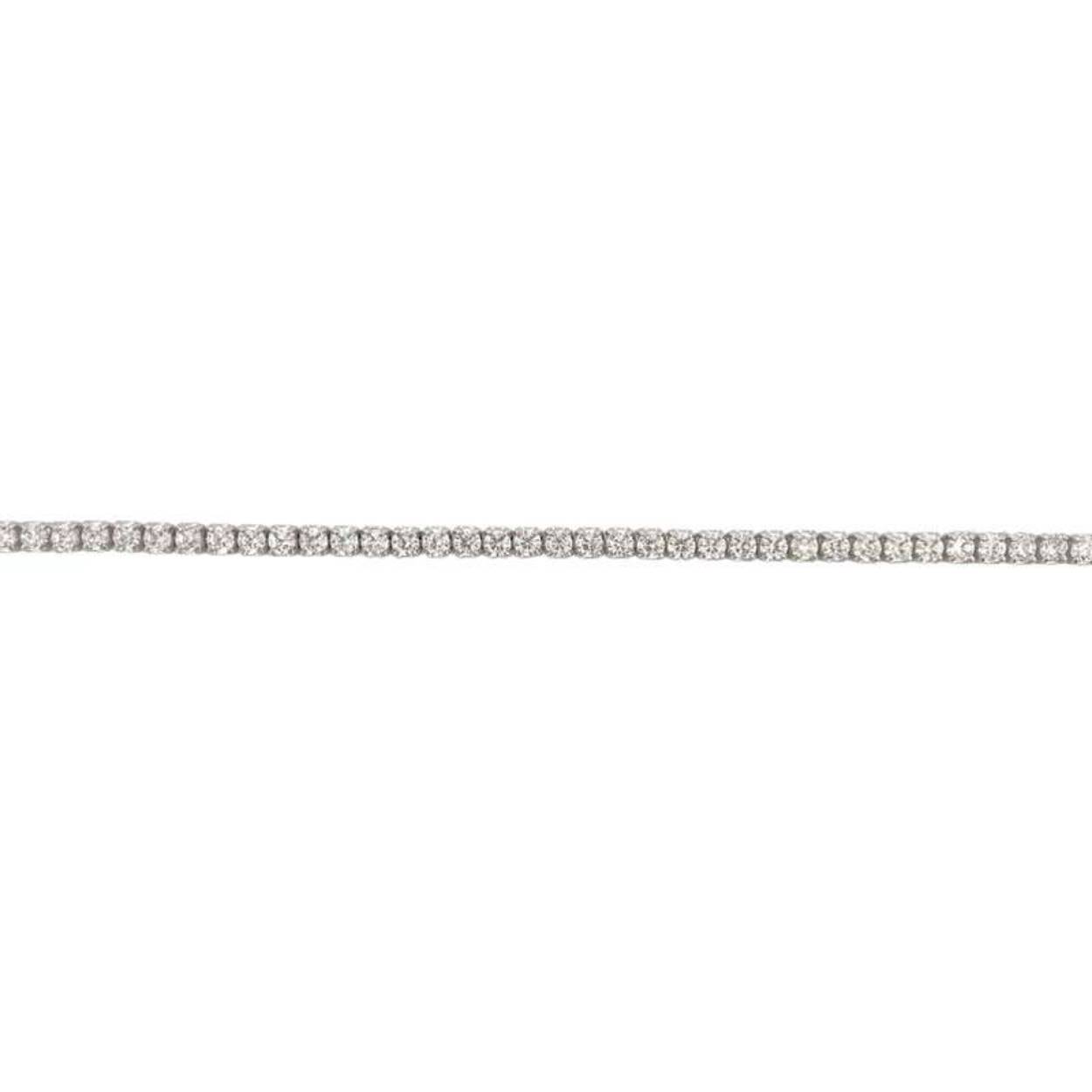 MY iMenso ODM "Tennis white 2CZ" bracelet (925/rhod-plated) 16+4cm